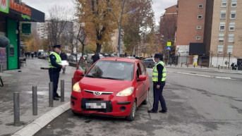 Patrola kosovske policije u Severnoj Mitrovici