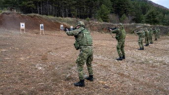 Kfor, hrvatski vojnici, vežba gađanja