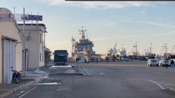Albanija, luka Senđin, prihvat migranata iz Italije