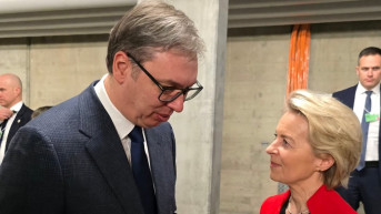 Aleksandar Vučić i Ursula fon der Lajen