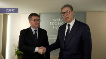 Vučić i Lajčak Davos