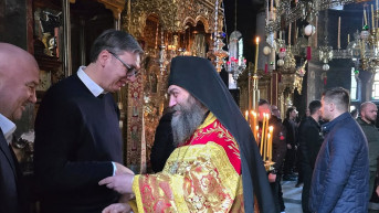 Aleksandar Vučić stigao na Hilandar