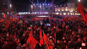 Predizborni skup Samoopredeljenja u Prištini
