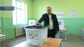 Srđan Popović na glasanju