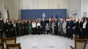 Ministar Đurić sa novom generacijom polaznika Diplomatske akademije MSP
