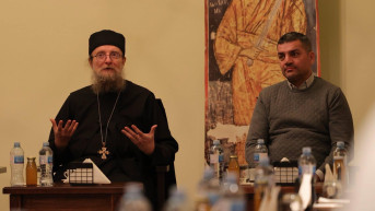 Arhimandrit Sava i Sentić u Visokim Dečanima