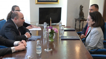 Kozarev i otpravnica poslova ambasade Iraka
