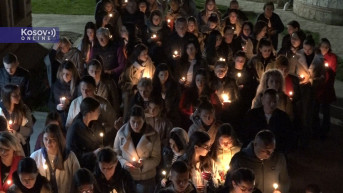 Leposavić, Ponoćna uskršnja liturgija