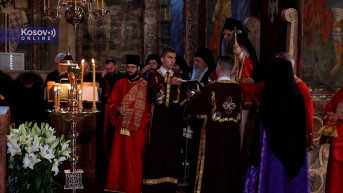 Liturgija u Visokim Dečanima