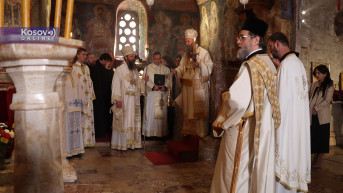 Patrijarh Porfirije služio liturgiju u Pećkoj patrijaršiji