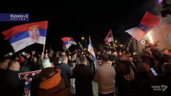 Srbi sa Kosova u Kraljevu, doček