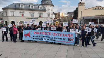 Protest protiv poskupljenja struje, Priština