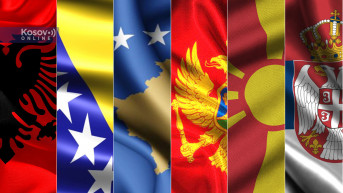 Zastave Zapadni Balkan ilustracija