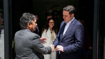 Ljumir Abdidžiku sa italijanskim ambasadorom na Kosovu