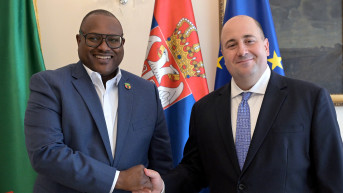 Dušan Kozarev sa šefom diplomatije Zambije