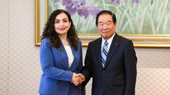 Osmani sa predsednikom Parlamenta Japana
