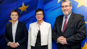 Marta Kos, Ana Brnabić i Nemanja Starović