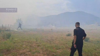 Požar zahvatio i Veliko Rudare u opštini Zvečan