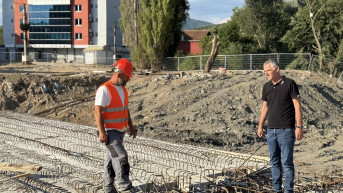 Hisen Durmiši obišao radove na izgranji mosta na Ibru