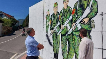 Mural posvećen pripadnicima OVK