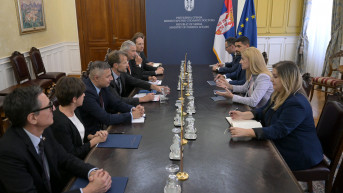 Nevena Jovanović sa ambasadorima EU i Kvinte