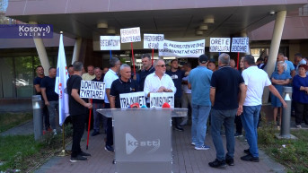 Protest radnika KOSTT