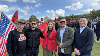 Bljerta Deljiju-Kodra na protestu u Hagu