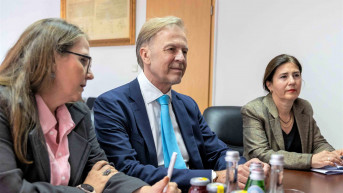 Aivo Orav na sastanku sa Zeneljom Ljekuom