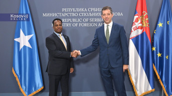 Ministar spoljnih poslova Srbije Marko Đurić sa ministrom inostranih poslova Somalije Abdisalamom Abdi Alijem