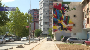 Mural gitariste u Severnoj Mitrovici