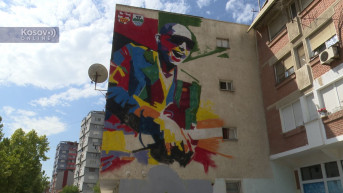 Mural gitariste u Severnoj Mitrovici