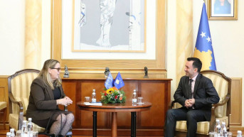 Baša sa šeficom Kancelarije Saveta Evrope na Kosovu Meri En Henesi