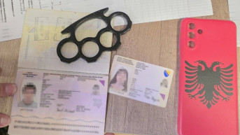 bokser, maska za telefon sa zastavom Albanije