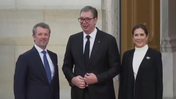 Vučić sa danskim kraljem i kraljicom 
