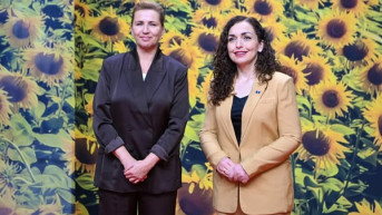 Mete Frederiksen i Vjosa Osmani