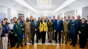 Osmani sa visokim vojnim zvaničnicima