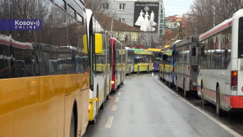 Protest prevoznika, Priština