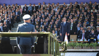 Aleksandar Vučić na paradi Snaga jedinstva