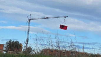 albanska zastava u Istri