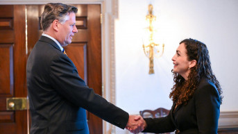 Vjosa Osmani sa Kristoferom Landauom