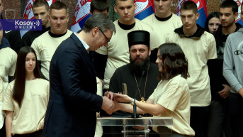 Vučić sa decom iz Vukovara