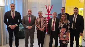 Kozarev sa diplomatskim predstavnicima Brazila, Argentine i Meksika