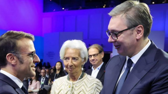Vučić sa Makronom u Davosu