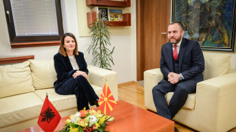 Ministri unutrašnjih poslova Albanije i Severne Makedonije Aljbana Kočiju i Panče Toškovski