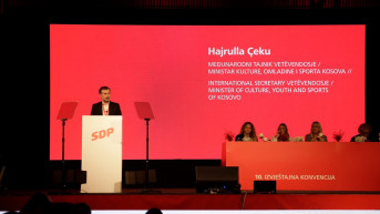 Hajrula Čeku na KOngresu SDP u Zagrebu