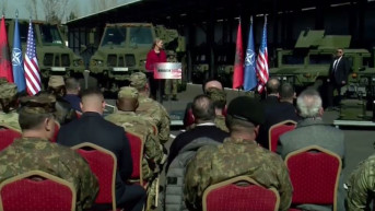 Nensi Vanhorn u bazi u Albaniji