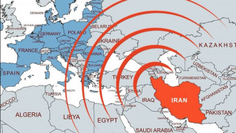mapa dometa iranskih raketa 