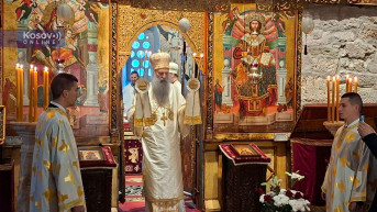 Patrijarh Porfirije služio liturgiju u Pećkoj patrijaršiji