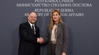 Nevena Jovanović sa zamenikom pomoćnika generalnog sekretara Natoa Kevinom Hamiltonom,