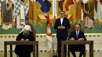 Potpisivanje ugovora u Hramu Svetog Save